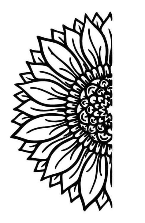 Download 417+ Sunflower Decal Black for Cricut Machine